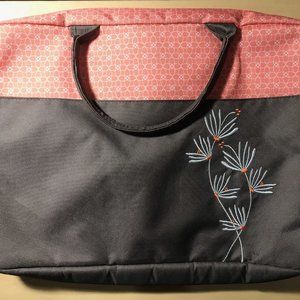 Studio C Floral and Peach Laptop Bag